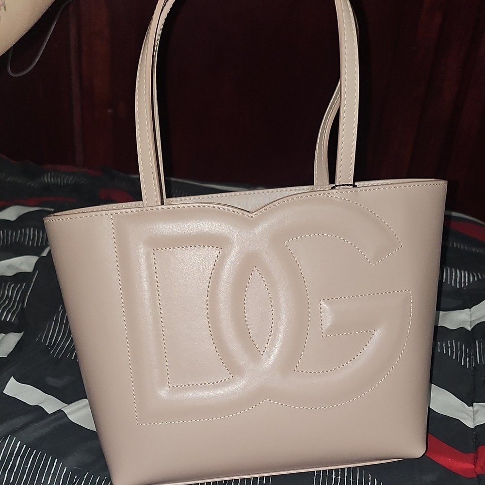 Dolce & Gabbana Tan Tote Bag with Structured Design